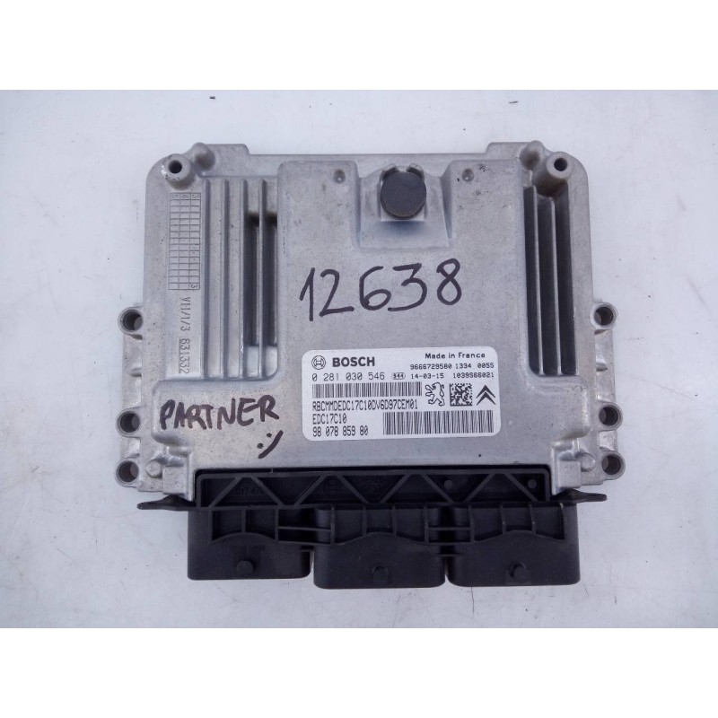 Recambio de centralita motor uce para peugeot partner kasten confort l1 referencia OEM IAM 9807885980 0281030546 