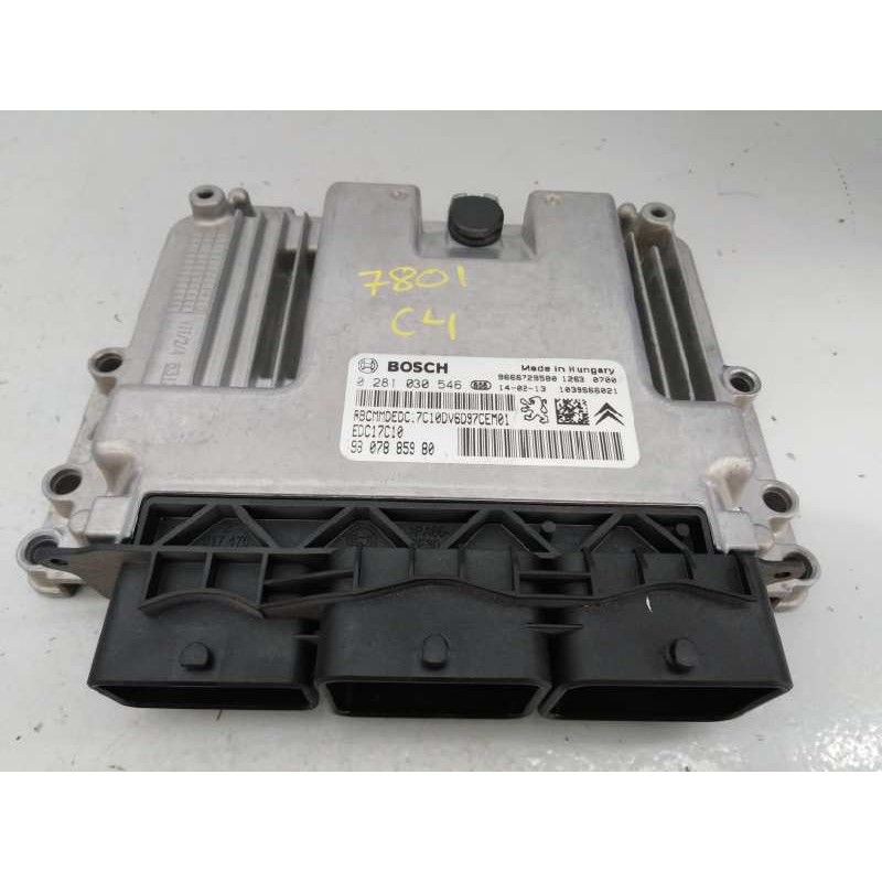 Recambio de centralita motor uce para citroen c4 lim. white attraction referencia OEM IAM 0281030546 9807885980 