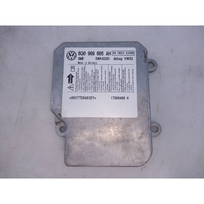 Recambio de centralita airbag para volkswagen caddy ka/kb (2k) furgón economy referencia OEM IAM 6Q0909605AH  