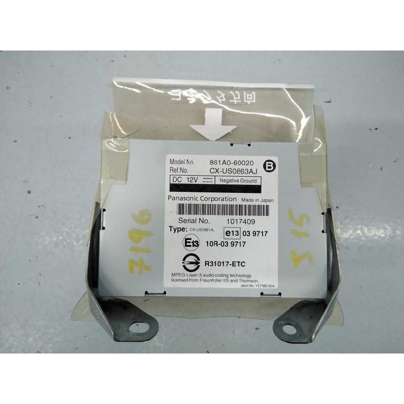 Recambio de modulo electronico para toyota land cruiser (j15) gx referencia OEM IAM 861A060020  