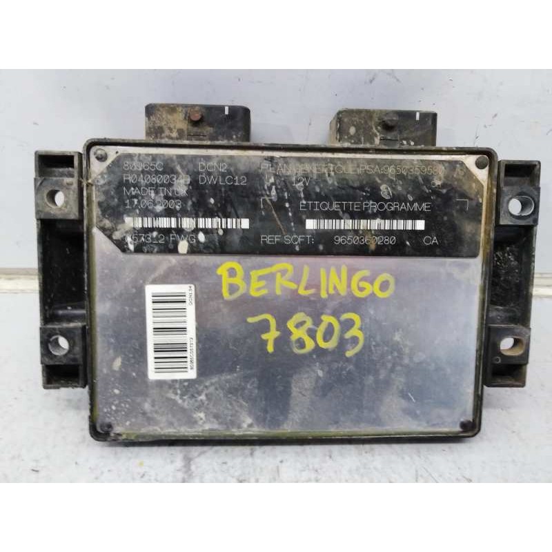 Recambio de centralita motor uce para citroen berlingo referencia OEM IAM 9650359580 9650360280 