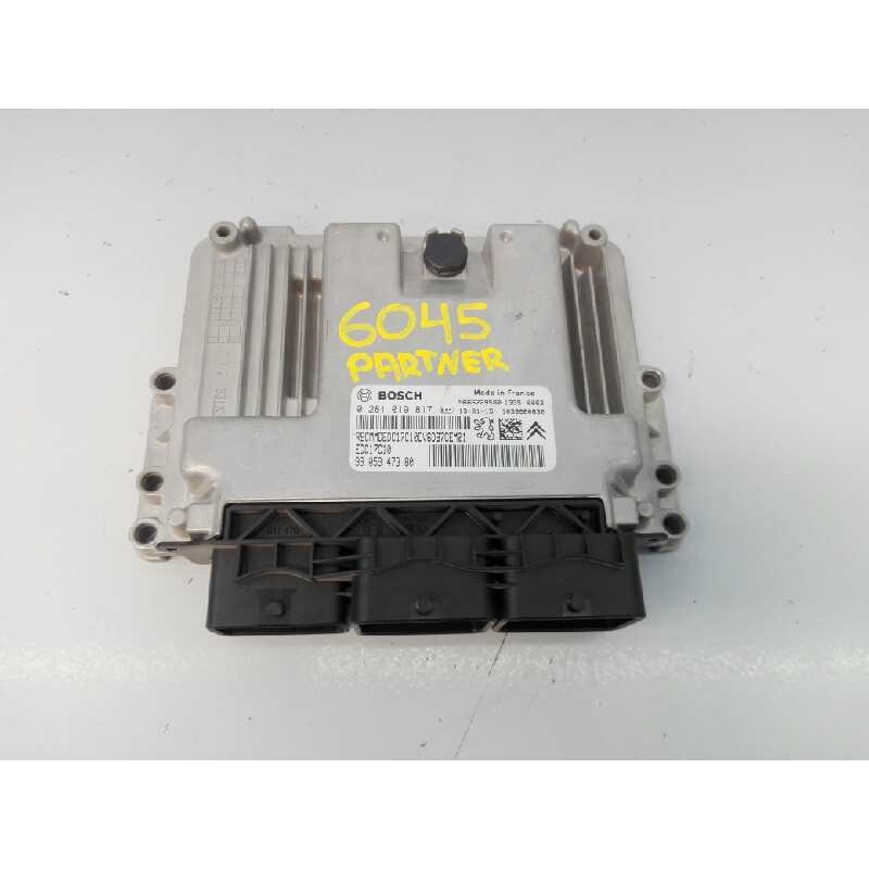 Recambio de centralita motor uce para peugeot partner kasten doble cabina referencia OEM IAM 9805947380 0281019817 