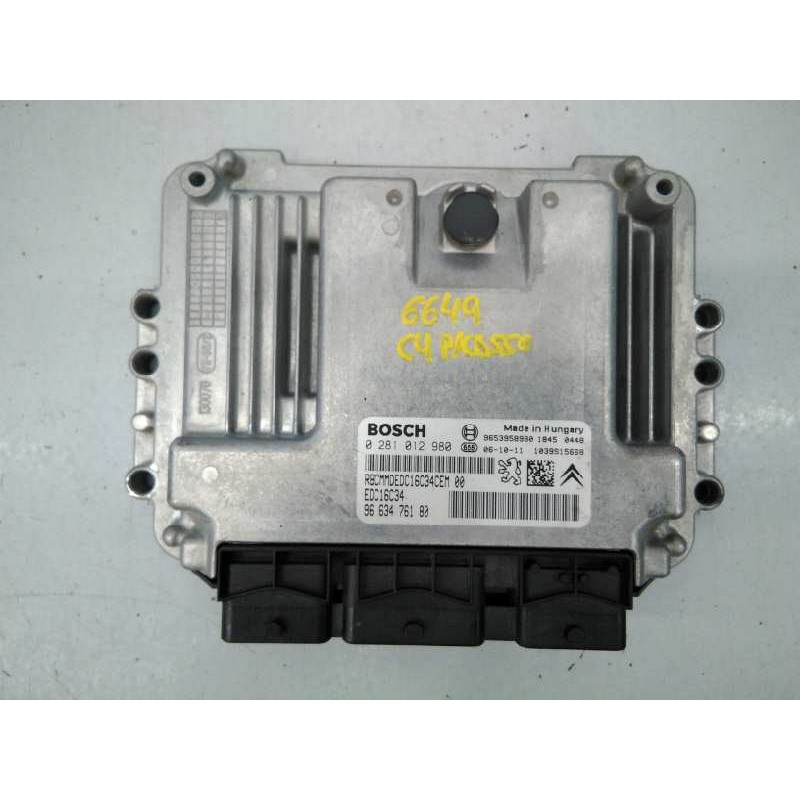 Recambio de centralita motor uce para citroen c4 picasso exclusive referencia OEM IAM 9663476180 0281012980 