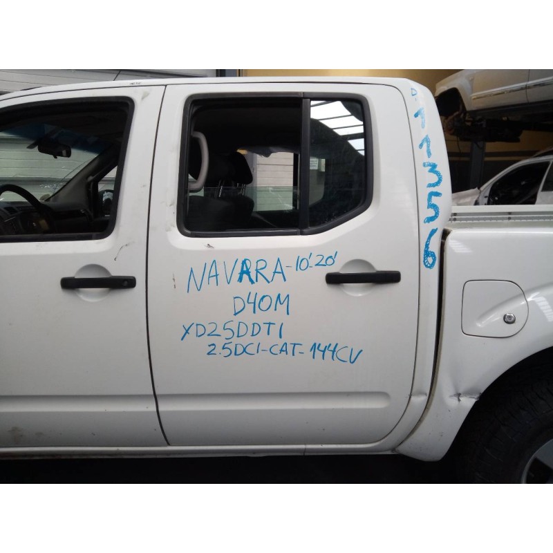 Recambio de puerta trasera izquierda para nissan navara pick-up (d40m) doble cab fe 4x4 referencia OEM IAM   