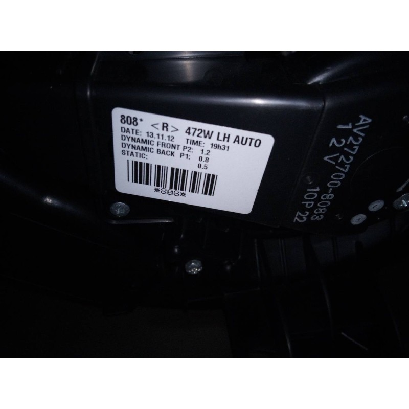 Recambio de ventilador calefaccion para toyota auris active referencia OEM IAM 2727008083  