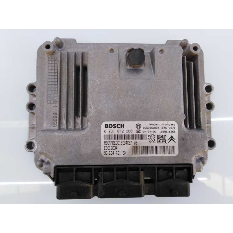 Recambio de centralita motor uce para citroen c4 grand picasso avatar referencia OEM IAM 0281012980 9663476180 