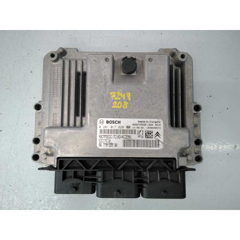 Recambio de centralita motor uce para peugeot 208 access referencia OEM IAM 9677529580 0281017920 