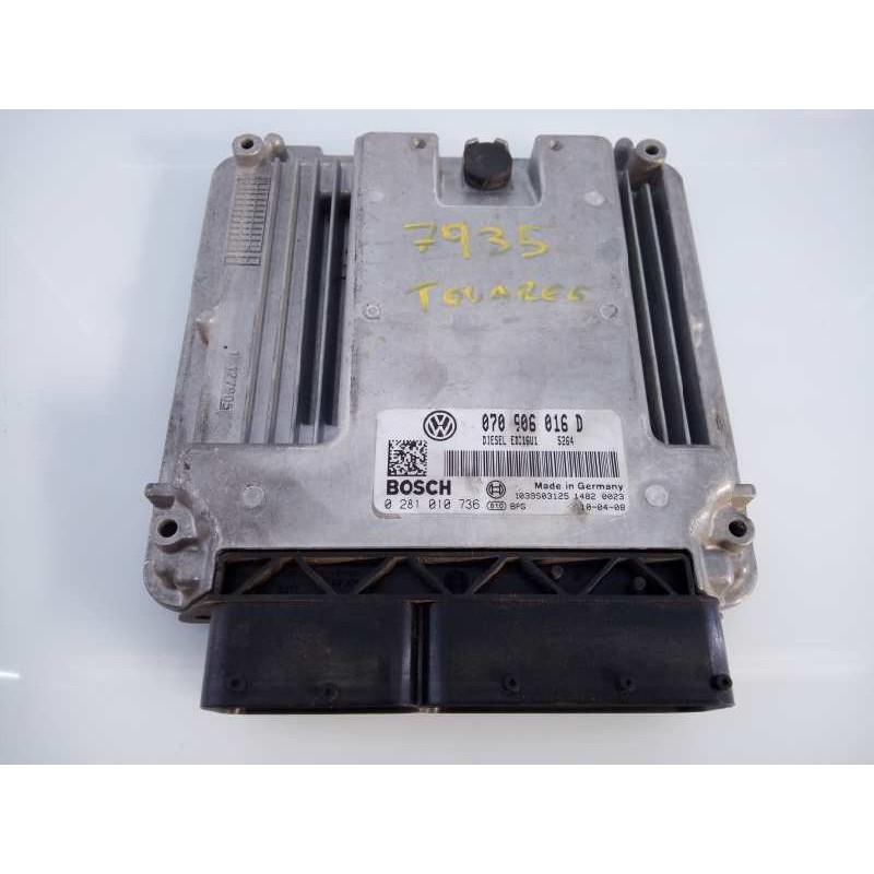 Recambio de centralita motor uce para volkswagen touareg (7la) tdi v10 referencia OEM IAM 070906016D 0281010736 