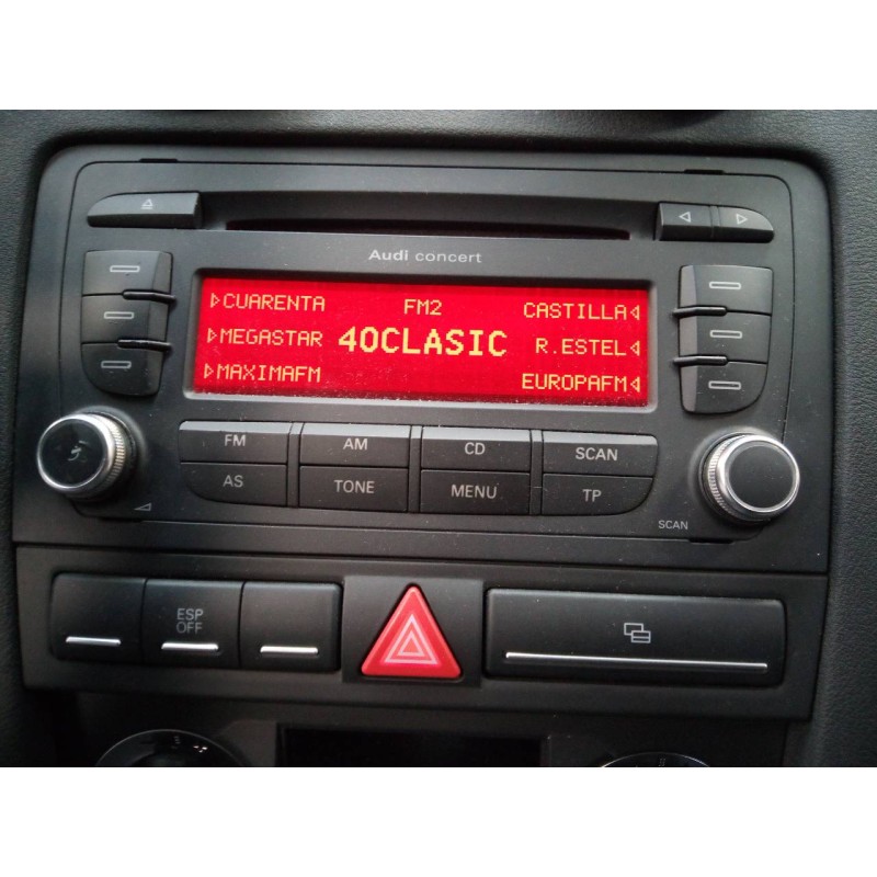 Recambio de sistema audio / radio cd para audi a3 (8p) 1.9 tdi ambiente referencia OEM IAM   