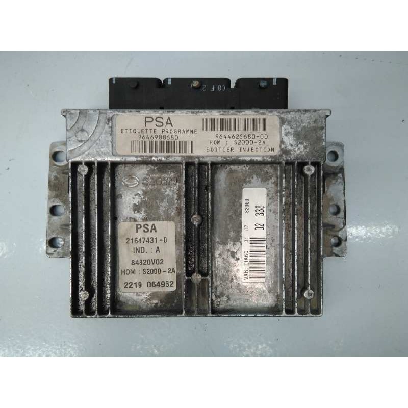 Recambio de centralita motor uce para peugeot 206 berlina look referencia OEM IAM 9646988680 2219064962 