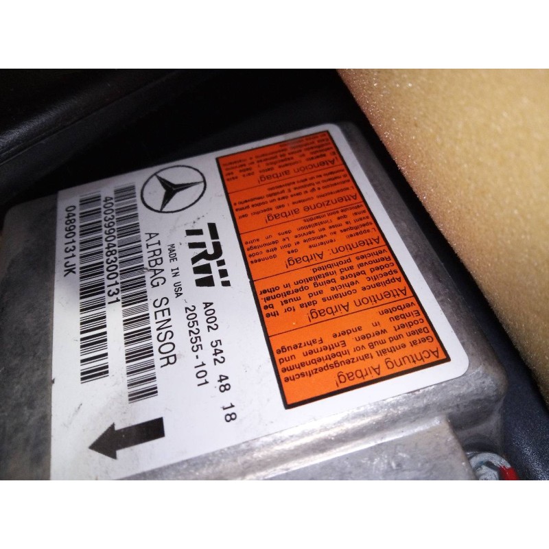 Recambio de centralita airbag para mercedes clase m (w163) 320 (163.154) referencia OEM IAM A0025424818 205255101 