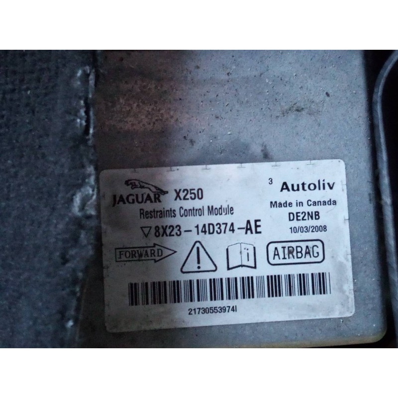 Recambio de centralita airbag para jaguar xf 2.7 v6 diesel luxury referencia OEM IAM 8X2314D374AE  