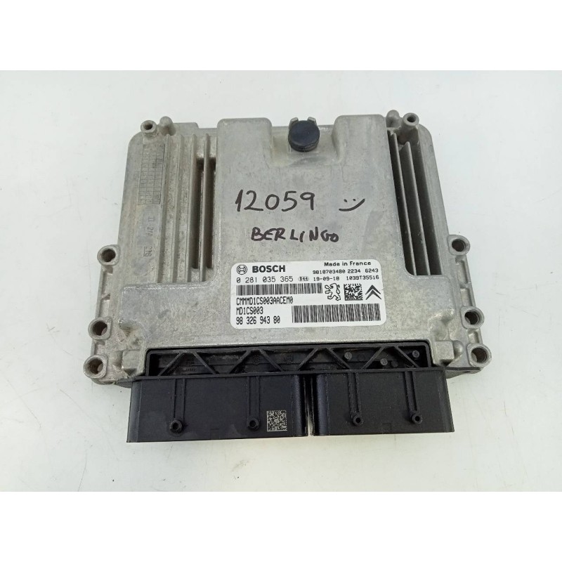 Recambio de centralita motor uce para citroen berlingo feel m referencia OEM IAM 9832694380 0281035365 