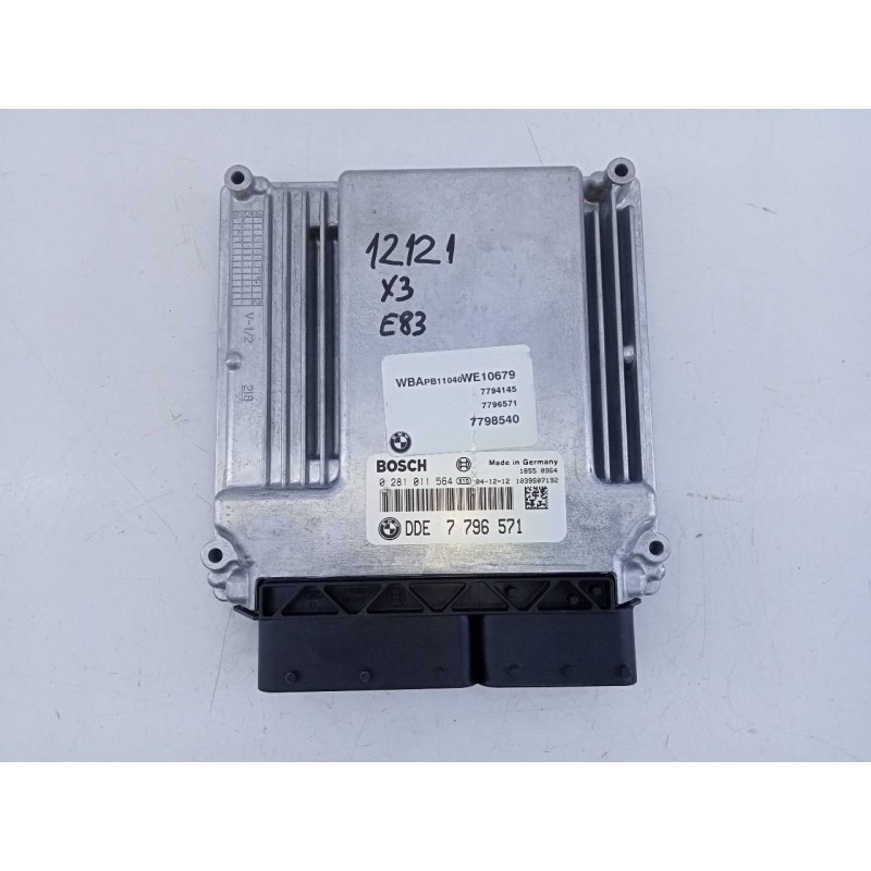 Recambio de centralita motor uce para bmw x3 (e83) 2.0d referencia OEM IAM 7796571 0281011564 