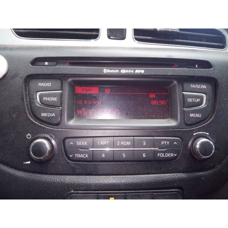 Recambio de sistema audio / radio cd para kia cee´d drive referencia OEM IAM   