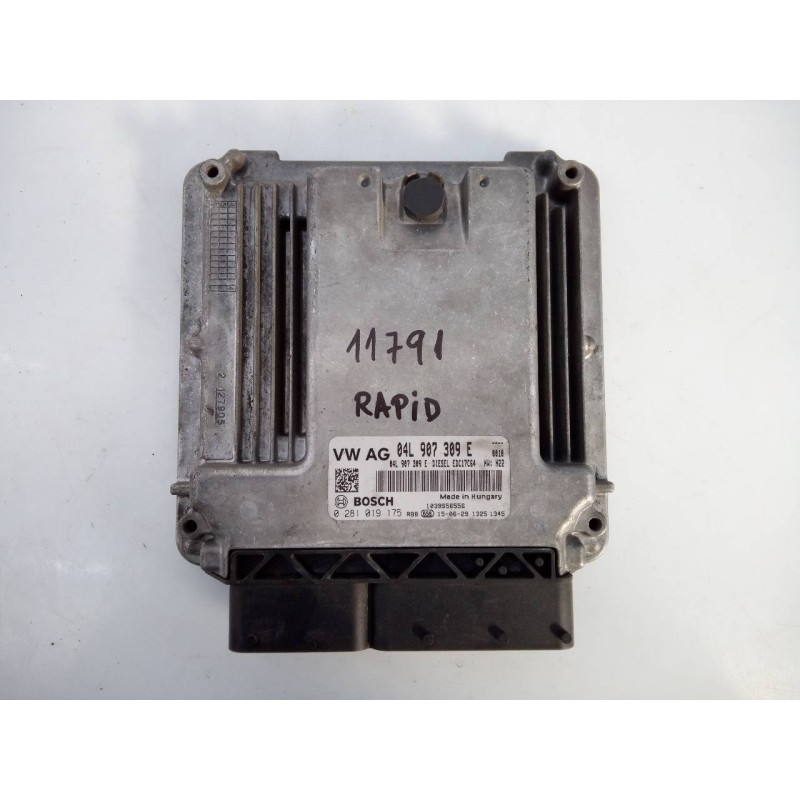 Recambio de centralita motor uce para skoda rapid active referencia OEM IAM 04L907309E 0281019175 