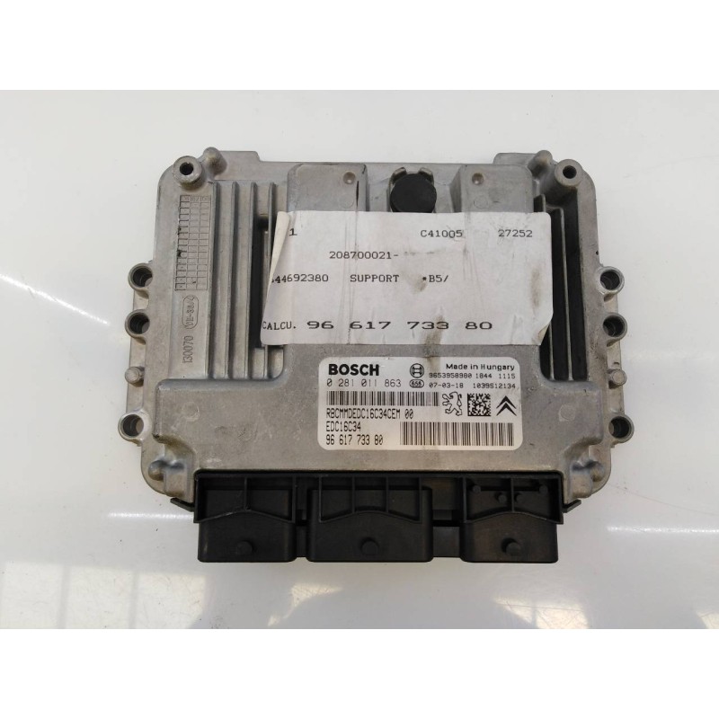 Recambio de centralita motor uce para citroen c4 coupe collection referencia OEM IAM 9661773380 0281011863 