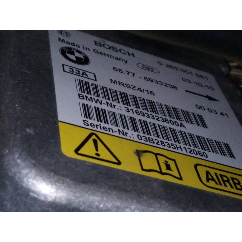 Recambio de centralita airbag para bmw x5 (e53) 3.0d referencia OEM IAM 0285001681 31693323800A 