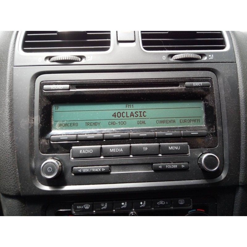 Recambio de sistema audio / radio cd para volkswagen golf vi (5k1) rabbit bluemotion referencia OEM IAM   