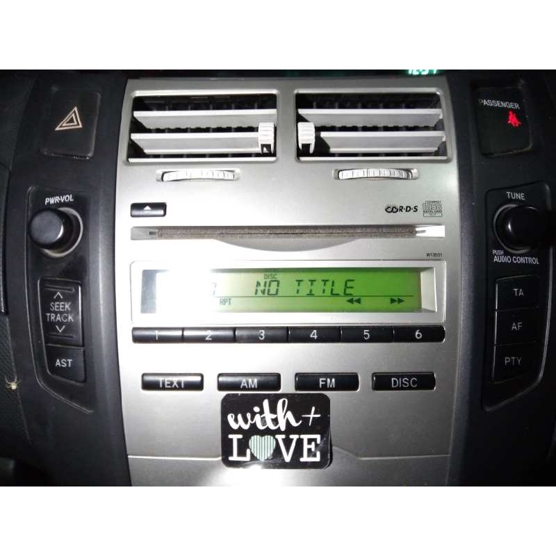 Recambio de sistema audio / radio cd para toyota yaris (ksp9/scp9/nlp9) blue referencia OEM IAM   