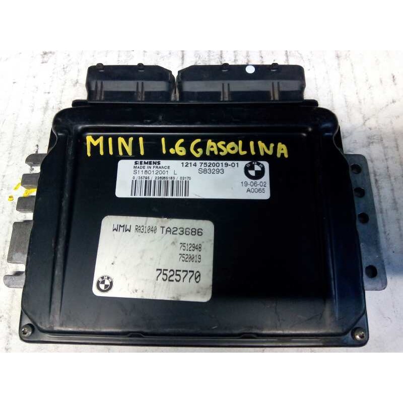 Recambio de centralita motor uce para bmw mini (r50,r53) cooper referencia OEM IAM S1180120P1L  