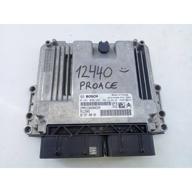 Recambio de centralita motor uce para toyota proace city referencia OEM IAM 9833749880 0281036205 