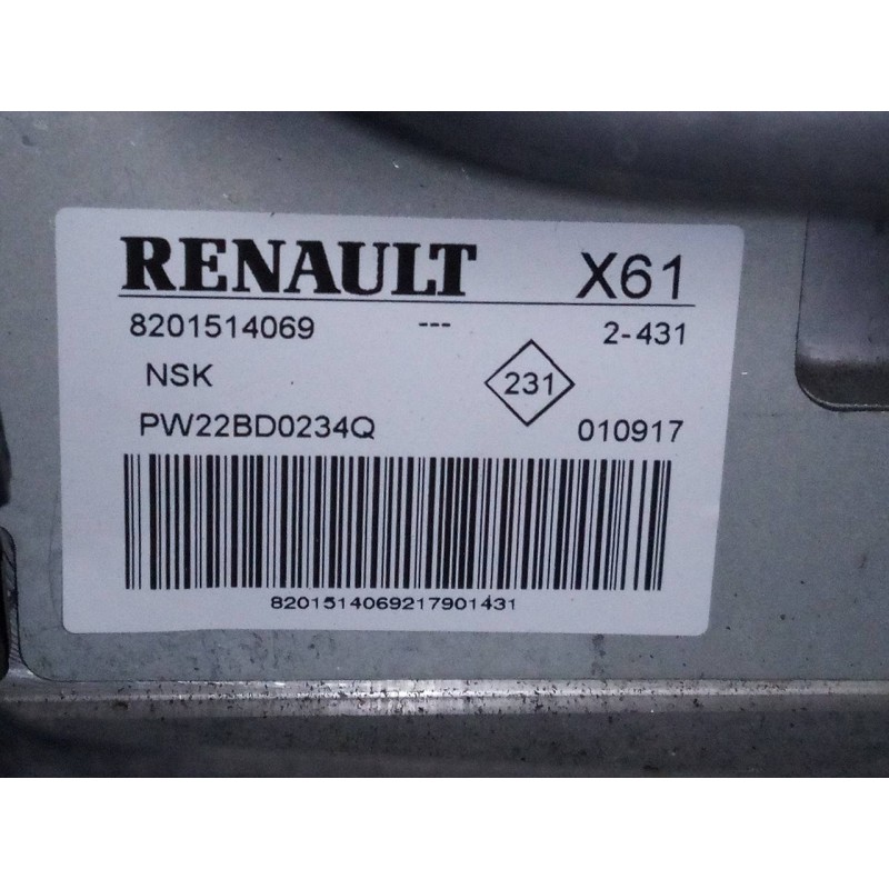 Recambio de columna direccion para mercedes citan (w415) furgon 109 cdi kompakt (a1) (415601) referencia OEM IAM 8201514069  