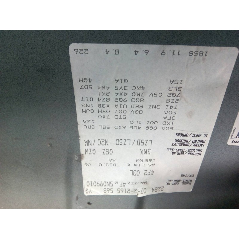 audi a6 berlina (4f2) del año 2005