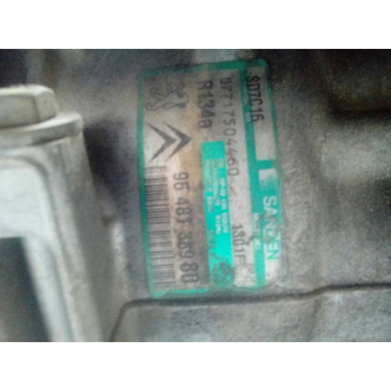 Recambio de compresor aire acondicionado para peugeot 407 st confort referencia OEM IAM 9648138980  