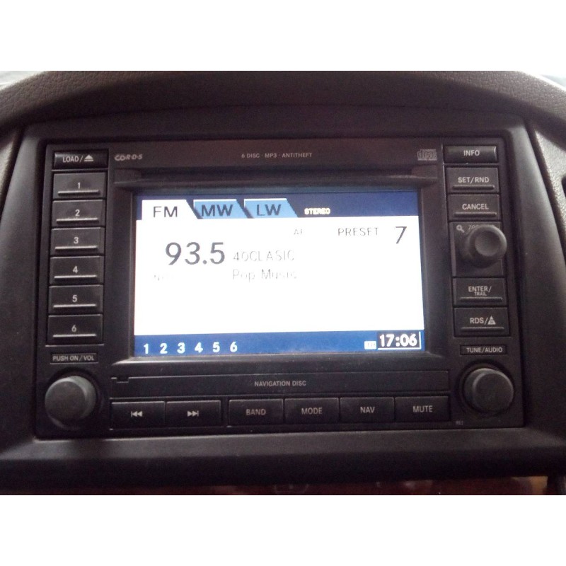 Recambio de sistema navegacion gps para jeep gr. cherokee (wh) 3.0 crd limited referencia OEM IAM   