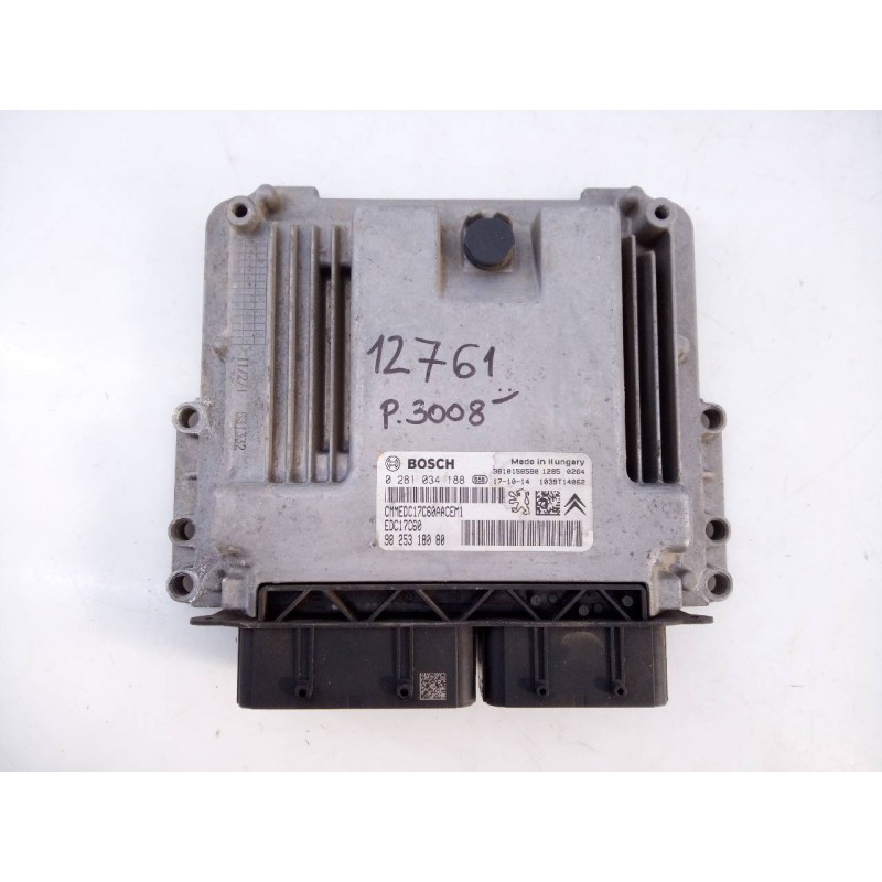 Recambio de centralita motor uce para peugeot 3008 suv referencia OEM IAM 9825318080 0281034188 