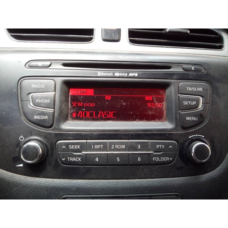 Recambio de sistema audio / radio cd para kia cee´d drive referencia OEM IAM   