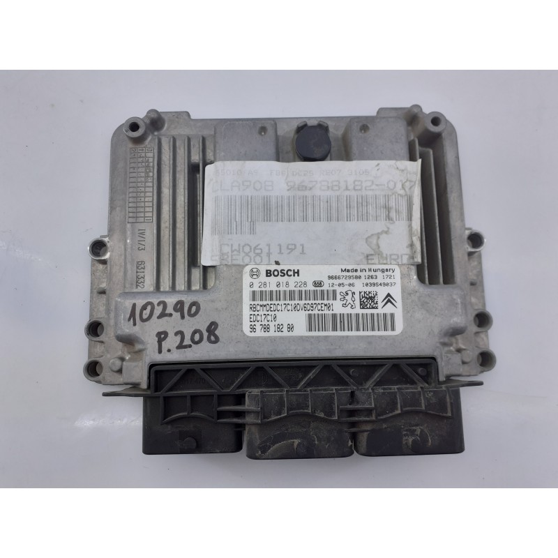 Recambio de centralita motor uce para peugeot 208 active referencia OEM IAM 9678818280 0281018228 