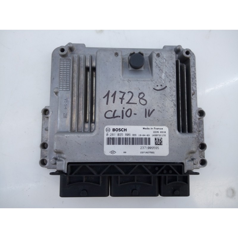 Recambio de centralita motor uce para renault clio iv dynamique referencia OEM IAM 237100959S 0281035806 