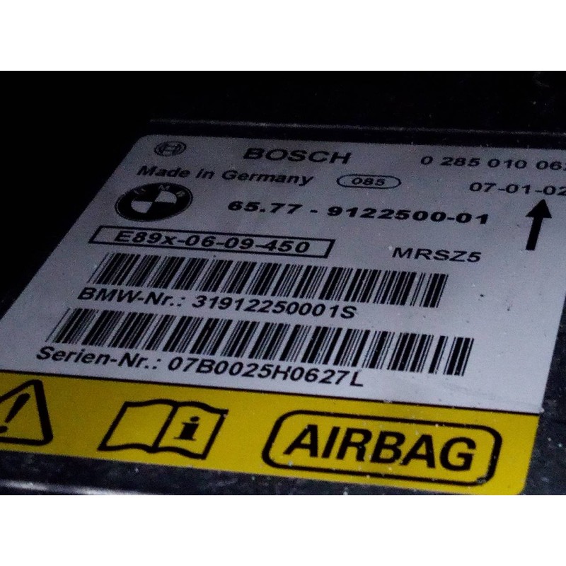 Recambio de centralita airbag para bmw serie 3 touring (e91) 320d referencia OEM IAM 6577912250001  