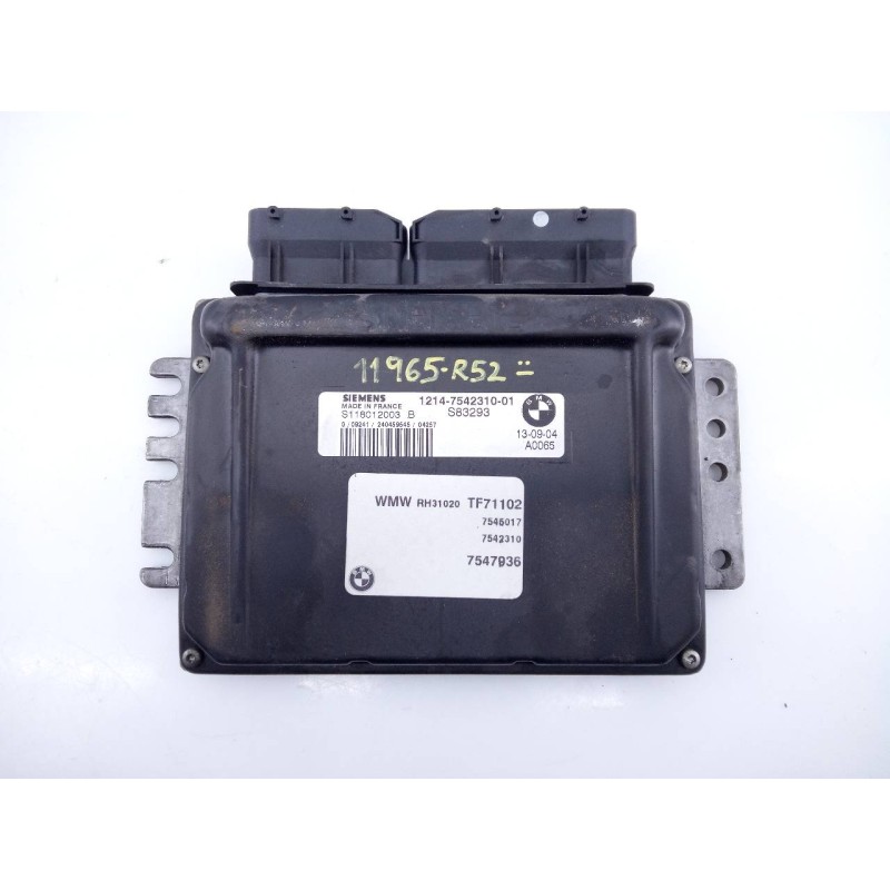 Recambio de centralita motor uce para bmw mini cabrio (r52) cooper s referencia OEM IAM 1214754231001 S118012003B 