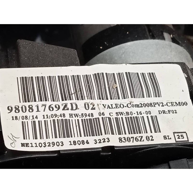 Recambio de anillo airbag para peugeot 208 active referencia OEM IAM 98081769ZD  