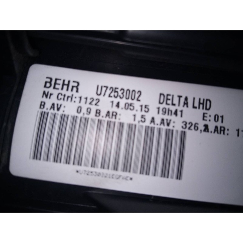 Recambio de ventilador calefaccion para opel astra j lim. excellence referencia OEM IAM U7253002  