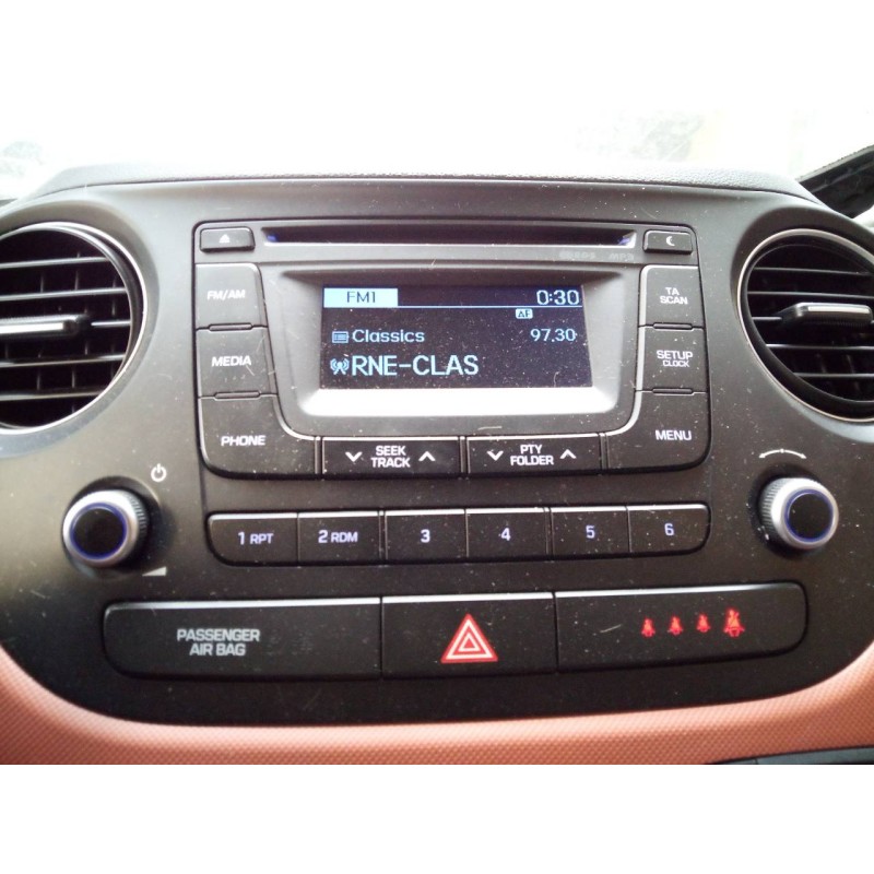 Recambio de sistema audio / radio cd para hyundai i10 tecno referencia OEM IAM   