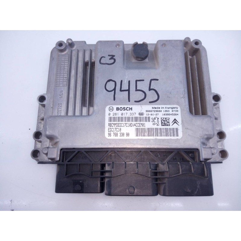 Recambio de centralita motor uce para citroen c3 attraction referencia OEM IAM 9676833080 0281017337 