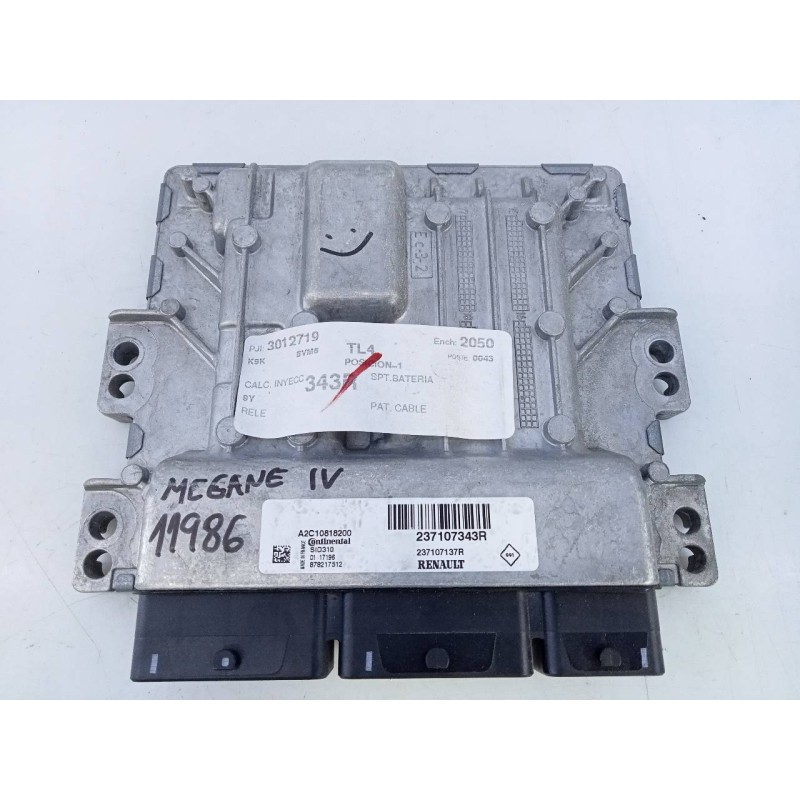 Recambio de centralita motor uce para renault megane iv berlina 5p limited referencia OEM IAM 237107343R A2C10818200 