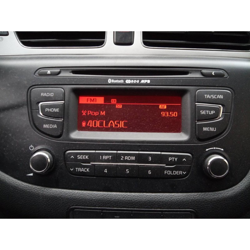 Recambio de sistema audio / radio cd para kia cee´d sporty wagon drive referencia OEM IAM   