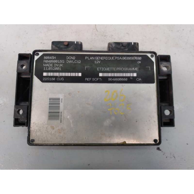 Recambio de centralita motor uce para peugeot 206 4-trg. xr referencia OEM IAM 9640899880 9640899880 