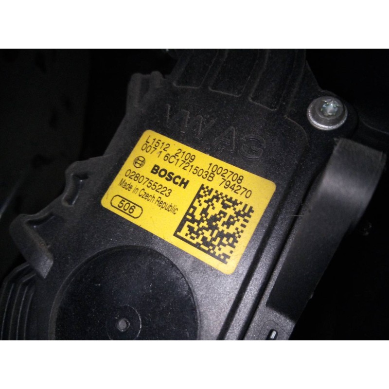 Recambio de pedal acelerador para skoda rapid active referencia OEM IAM 6C1721503B 02800755223 