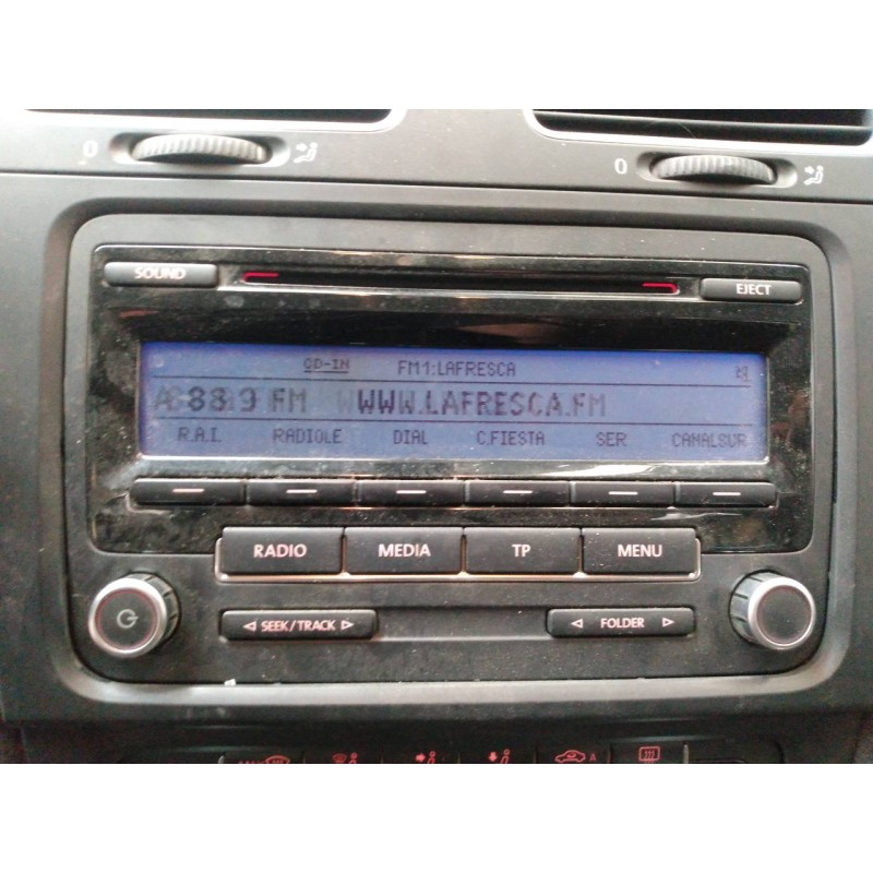 Recambio de sistema audio / radio cd para volkswagen golf vi (5k1) rabbit bluemotion referencia OEM IAM   