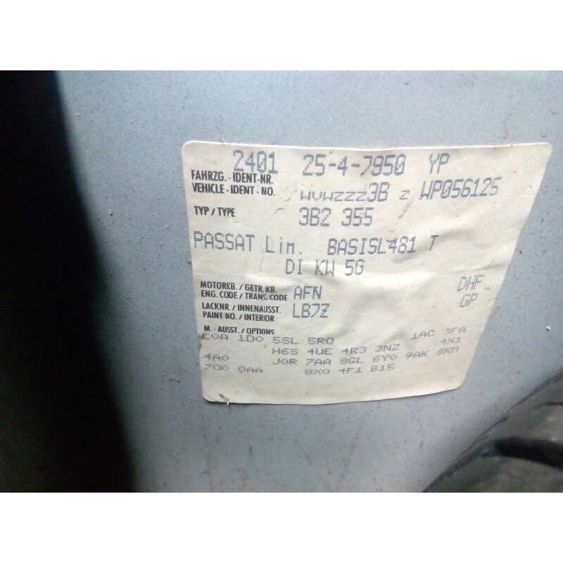 volkswagen passat berlina (3b2) del año 1996