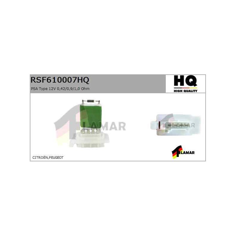 Recambio de resistencia calefaccion para » otros... modelos referencia OEM IAM RSF610007HQ NUEVO 