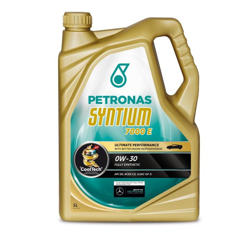 Recambio de aceite motor para universal aceite petronas syntium 7000 e 0w30 referencia OEM IAM  NUEVO 