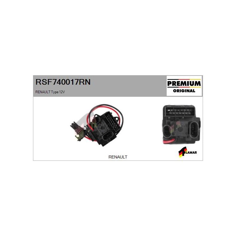 Recambio de resistencia calefaccion para renault megane i fase 2 berlina (ba0) referencia OEM IAM RSF740017RN NUEVO 