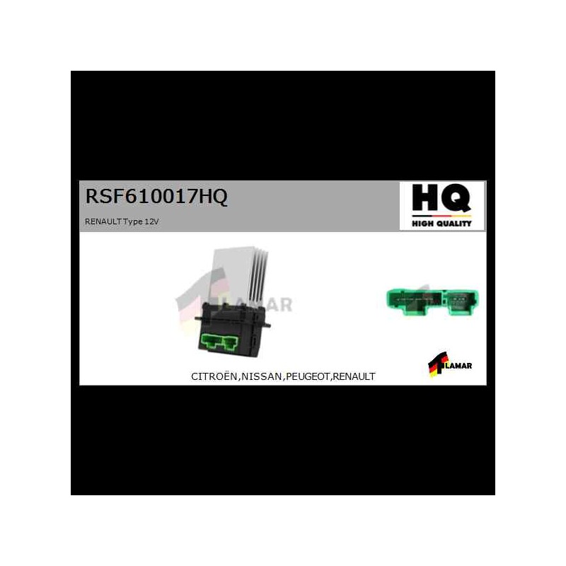 Recambio de resistencia calefaccion para » otros... modelos referencia OEM IAM RSF610017HQ NUEVO 